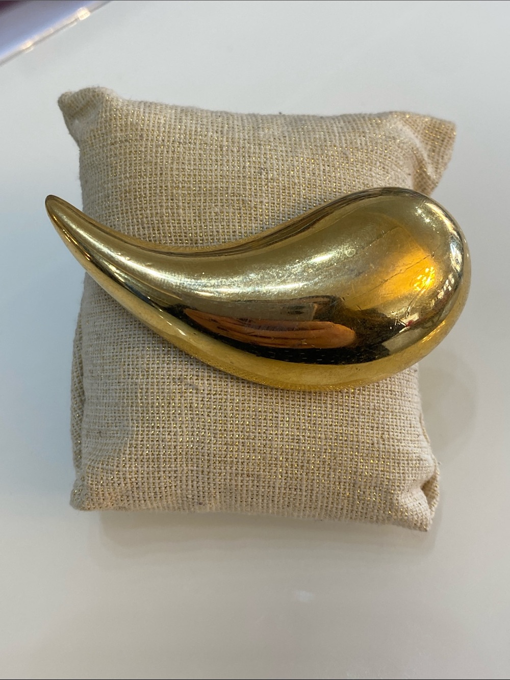 Givenchy gold tone brooch statement